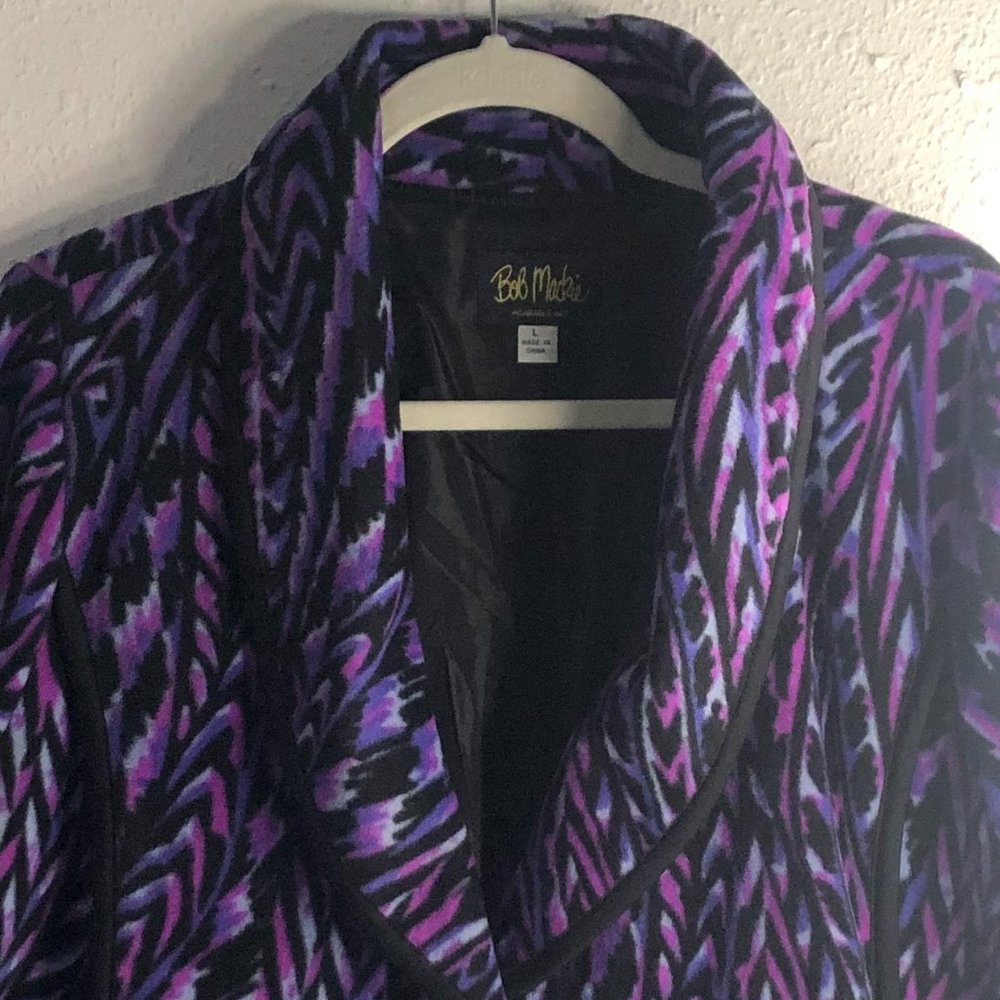 Vintage Bob Mackie Wearable Art Fleece - Picture 3 of 9